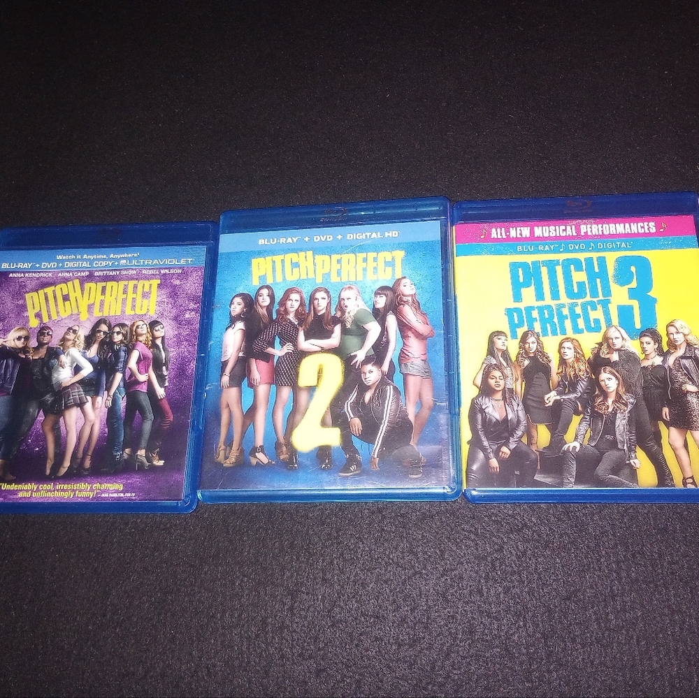 Pitch Perfect 1, 2 & 3 (Blu-Ray + DVD) Pitch Perfect Trilogy